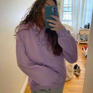 Smiley purple hoodie